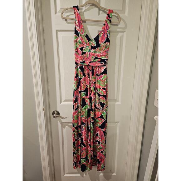 Lilly Pulitzer Villa Maxi Dress - Bright Navy In The Vias Size XS - Picture 5 of 5
